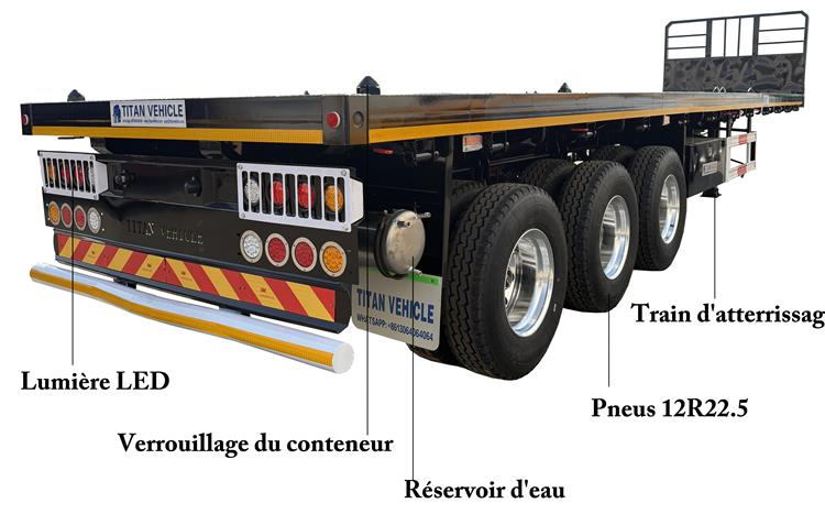 Camion Semi Remorque Plateau à Vendre au Côte d'Ivoire