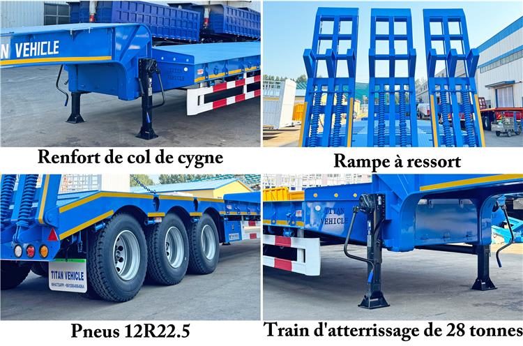 Remorque Porte Engin 3 Essieux Surbaissé Neuve Tracteur À Vendre In Sénégal