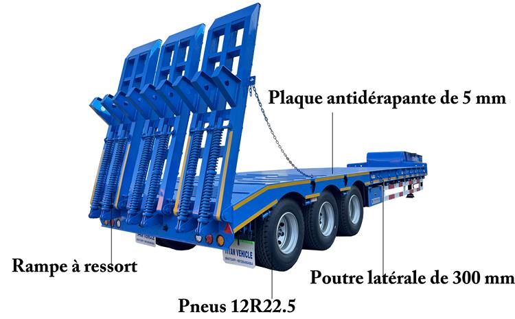 Remorque Porte Engin 3 Essieux Surbaissé Neuve Tracteur À Vendre In Sénégal