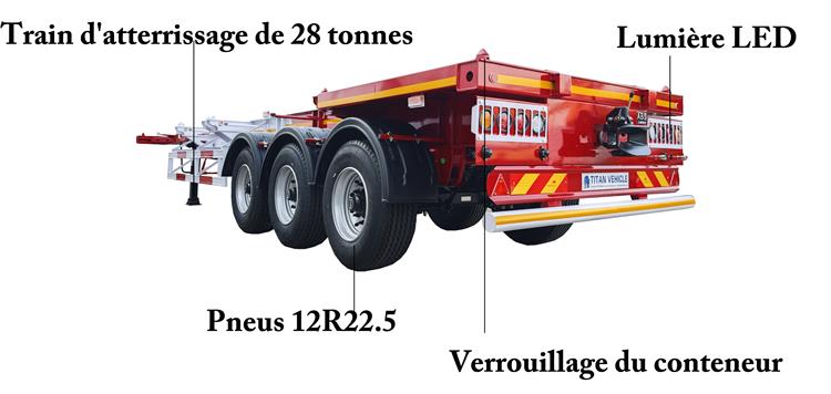 Semi Remorque Porte Container 40 Pieds À Vendre In Sénégal