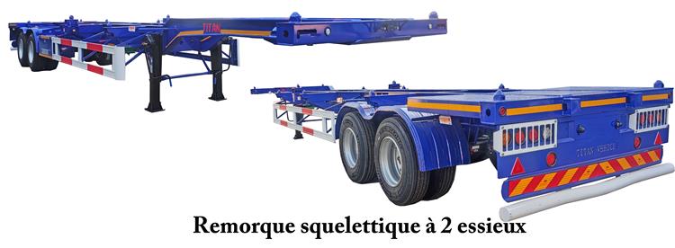 Remorque Squelette - Chassis Porte Pour Conteneur À Vendre In Côte D'ivoire
