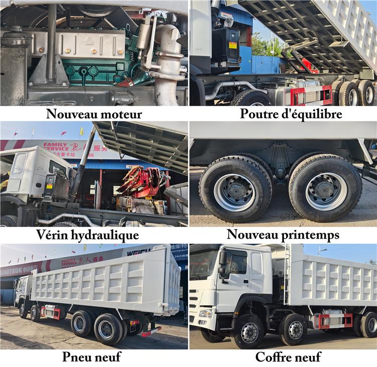Camion Howo 12 Roues Occasion | Camion Benne Howo Occasion 8x4 2023 In Bénin