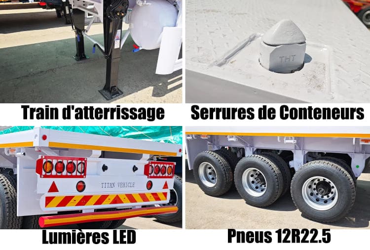 Remorque Semi Plateau |  Camion Remorque Plateau