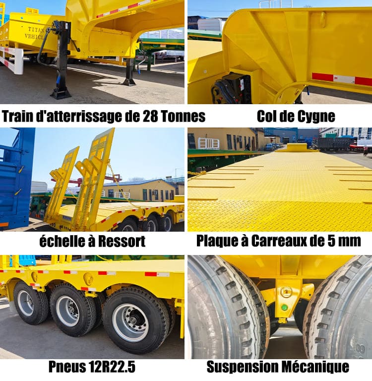 Camion Plateau Surbaissé | Remorque Surbaissée à Vendre