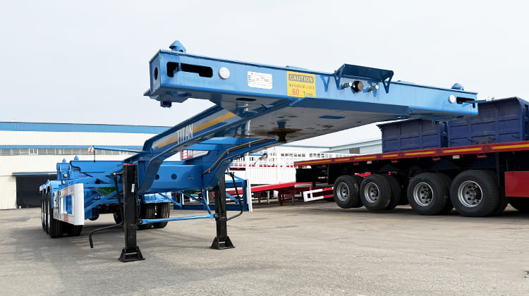 Semi Remorque Porte Conteneur