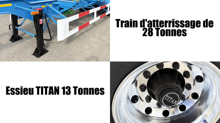 Semi Remorque Porte Conteneur