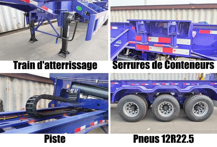 Camion Grue Porte Conteneur Semi Remorque Conteneur