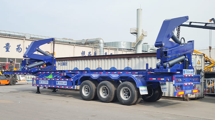 Camion Grue Porte Conteneur Semi Remorque Conteneur