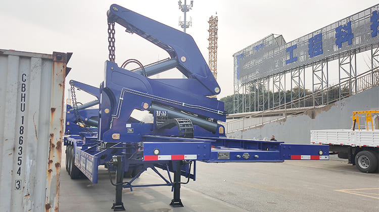 Camion Grue Porte Conteneur Semi Remorque Conteneur