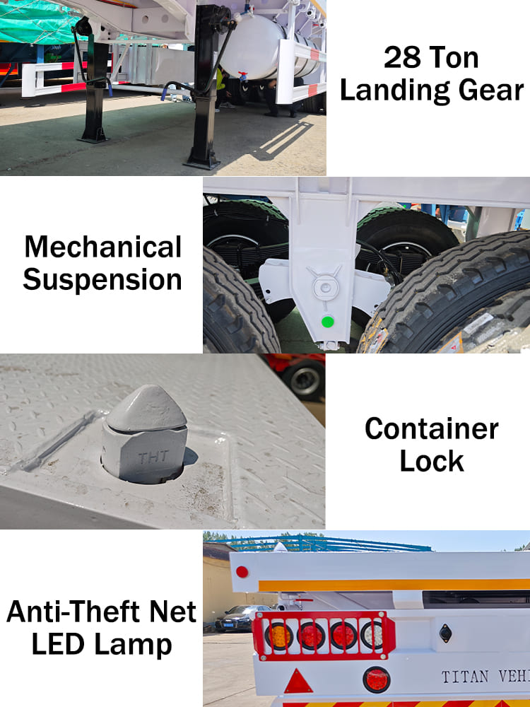 Remorque plateau 3 essieux de 12,2 m à vendre