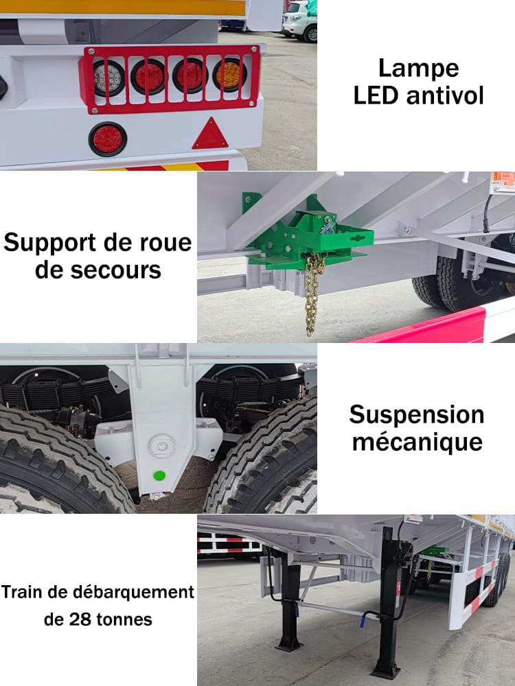 Remorque pour clôture 3 essieux à vendre