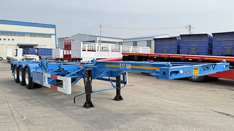 Remorque porte-conteneurs 3 essieux à vendre