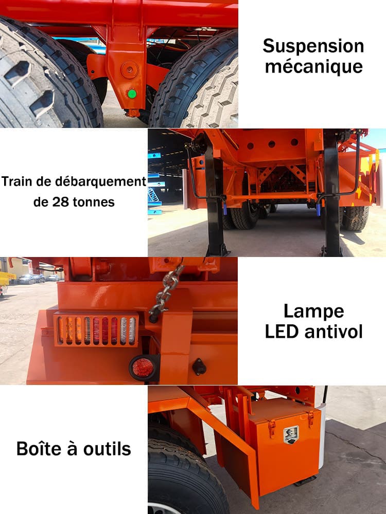 Remorque à benne basculante hydraulique à vendre