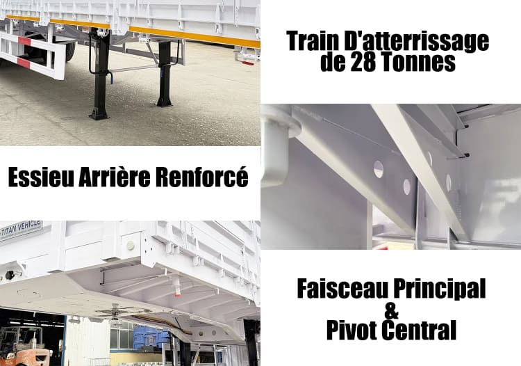 Semi Remorque Plateau Ridelle à Grains