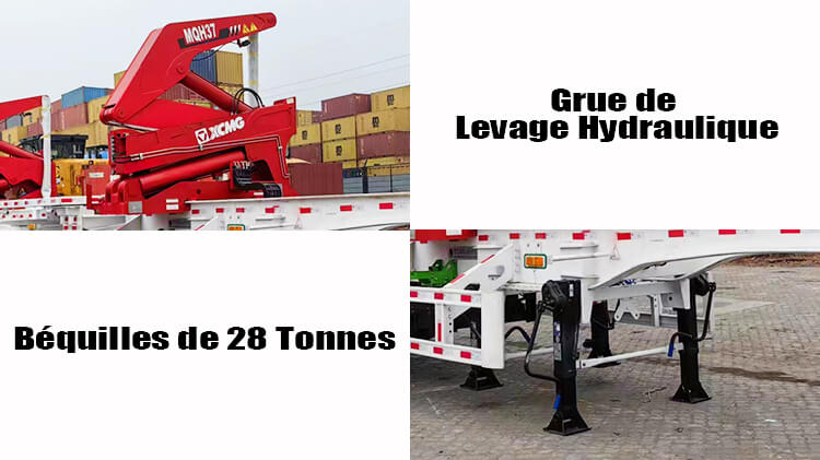 Porte-Chargeur Latéral de Conteneur avec Grue à Vendre en Côte d'Ivoire