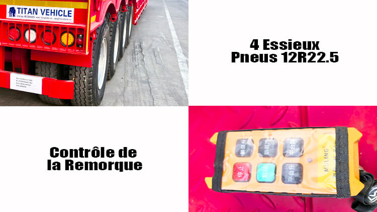 Semi Remorque à Col de Cygne 4 Essieux à Vendre en Côte d'Ivoire