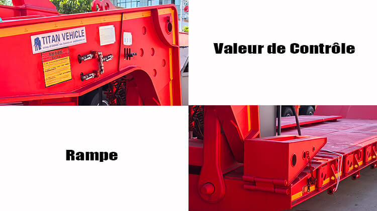 Semi Remorque Extra Surbaissée 4 Essieux 100 Tonnes à Vendre en Côte d'Ivoire