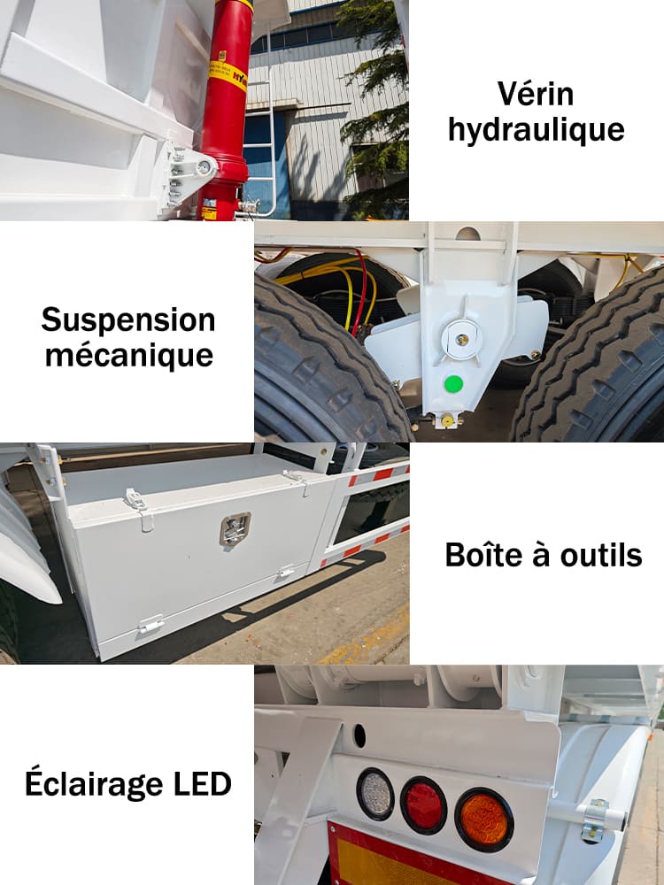 Tracteur Remorque Benne Basculante 3 Essieux
