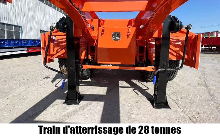 Semi Remorque Porte Container 20 Pieds | Remorque Pour Conteneur
