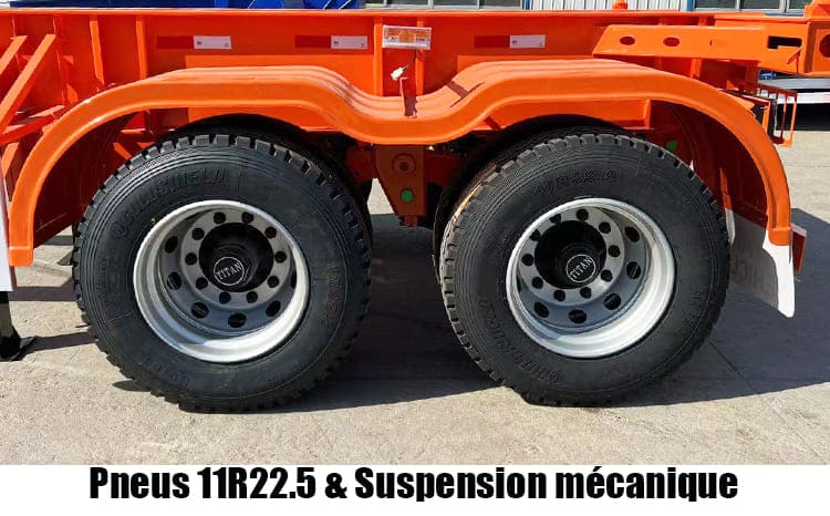 Semi Remorque Porte Container 20 Pieds | Remorque Pour Conteneur