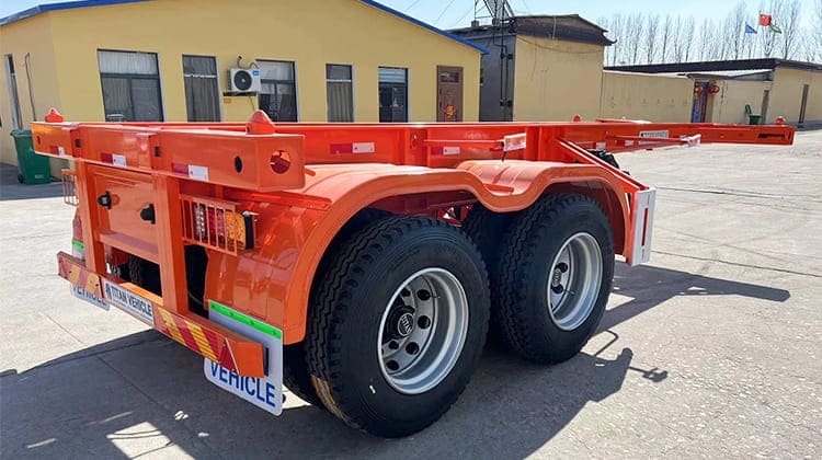 Semi Remorque Porte Container 20 Pieds | Remorque Pour Conteneur