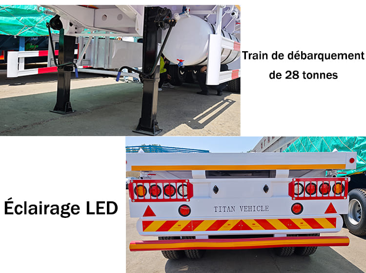 Plateau De Semi Remorque Porte Paille 3 Essieux Bois Neuf