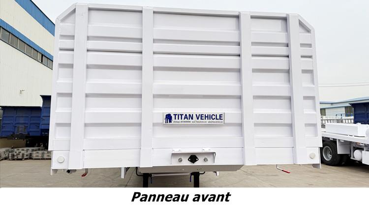 Semi Remorque Plateau 3 Essieux Avec Ridelles