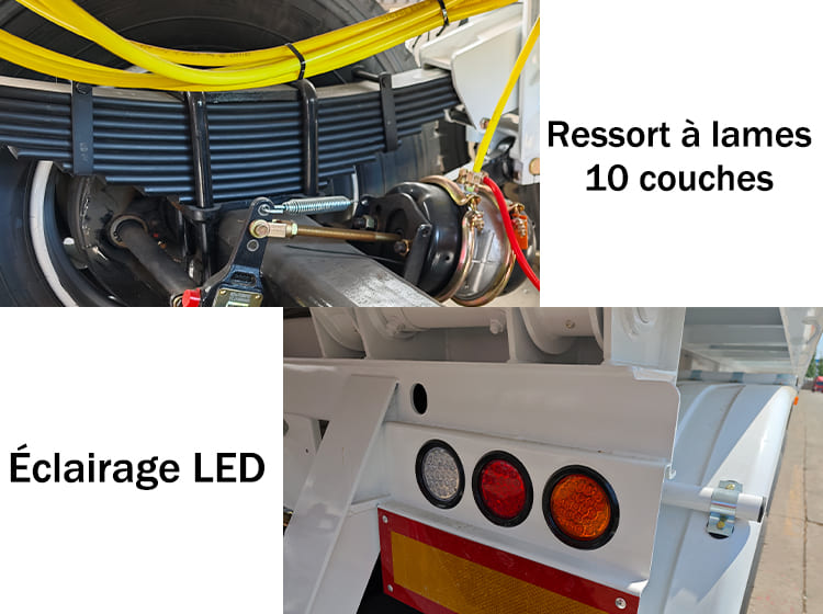 Tracteur Remorque Benne Basculante 3 Essieux