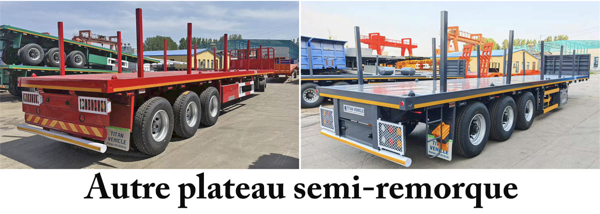 Quelle est la capacité d'un remorque plateau camion?