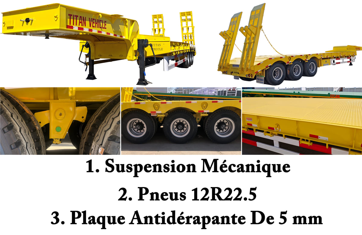 Qu'est-ce qu'une remorque surbaissée à vendre?