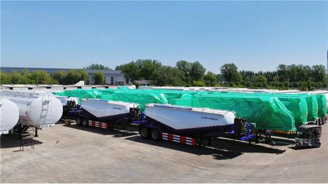 80 Remorques-Citernes À Ciment Expédiées Vers L'afrique