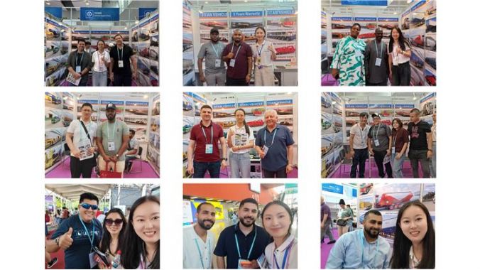 Visite Des Clients De La Foire De Canton