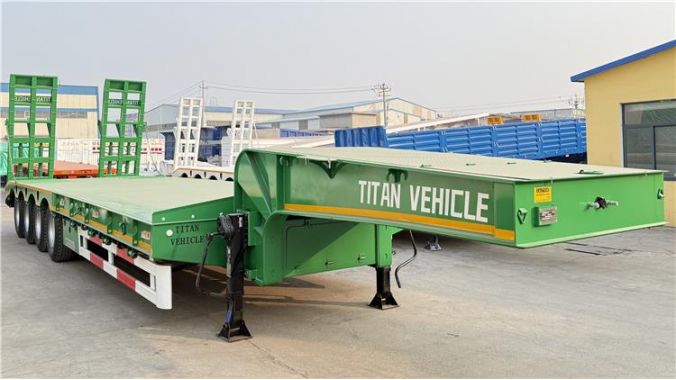 Semi Remorque Porte Engins 4 Essieux